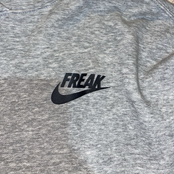 Nike and Giannis Greek Freak collab. Grey hoodie size large. - Picture 2 of 4